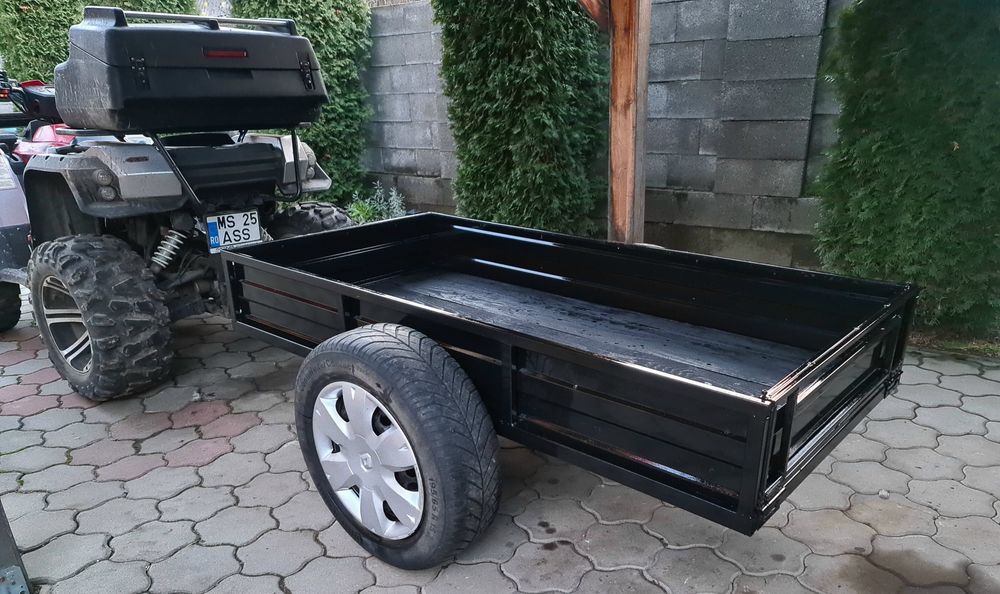 Remorca remorcuta atv tractoras motocultor,  auto schimb si cu laptop