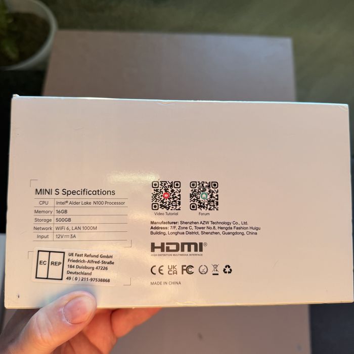 Мини-компьютер Beelink Mini S 12 Pro