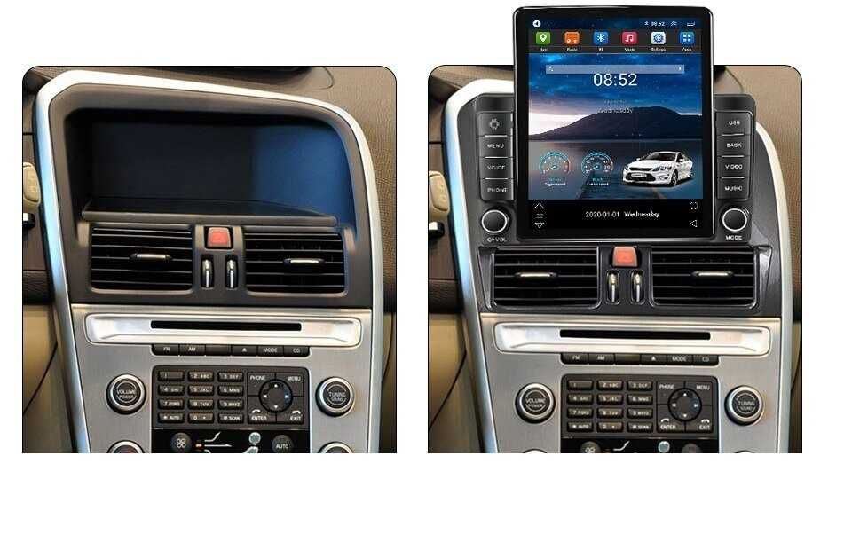 Navigatie Volvo XC60 din 2008 - 2013 Ecran TESLA 9.7 inch 4GB RAM