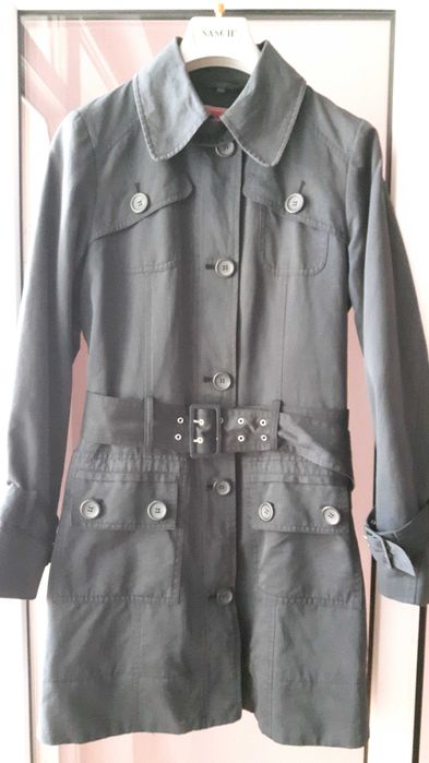 Класически тренчкот / шлифер в тъмно синьо