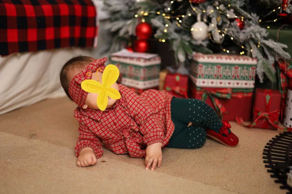 Новогодний наряд для девочки 6–9 месяцев
