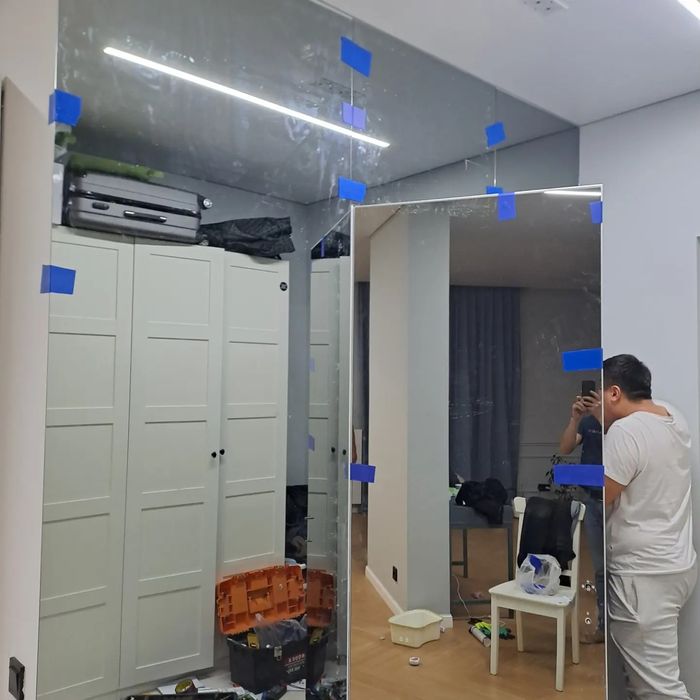 Установка зеркал.