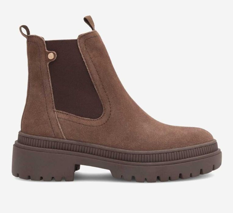 Дамски боти естествен велур