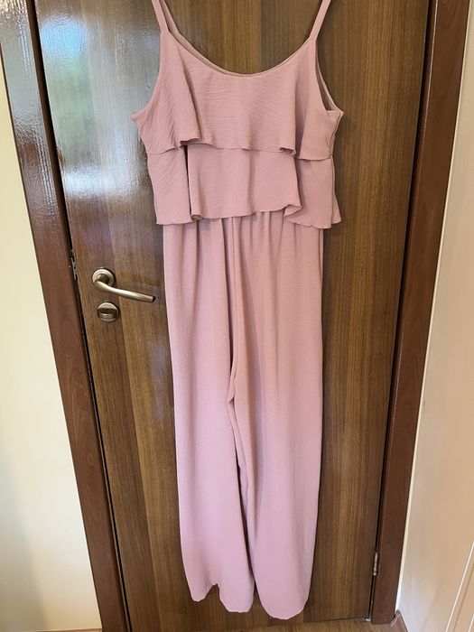 Дамски летен гащеризон в розово