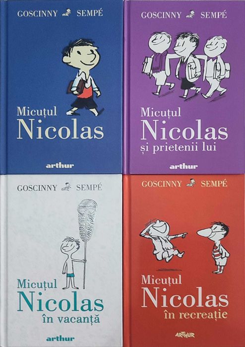 Vand carti pentru copii-Jurnalul unui Pusti (vol1-18),Ninja Kid (Vol 1-12 fara vol  8 si 10),Micutul Nicolas (4 volume) Capitanul Chilot (4 volume)