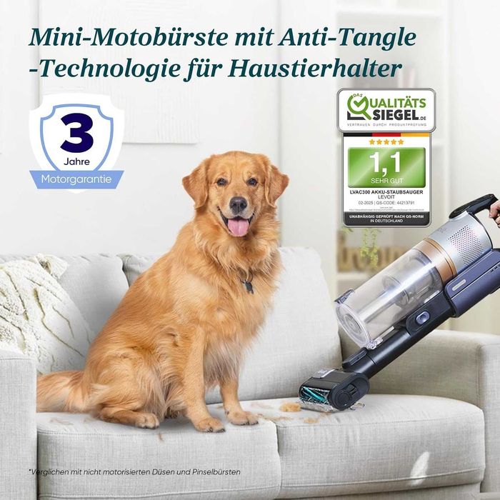 Вертикална прахосмукачка Levoit LVAC-300DE, За Домашни Любимци