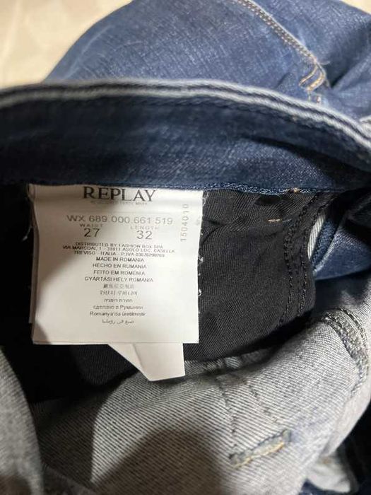 REPLAY, blugi slim, stare excelenta, W27 L32 (talie 37cm)