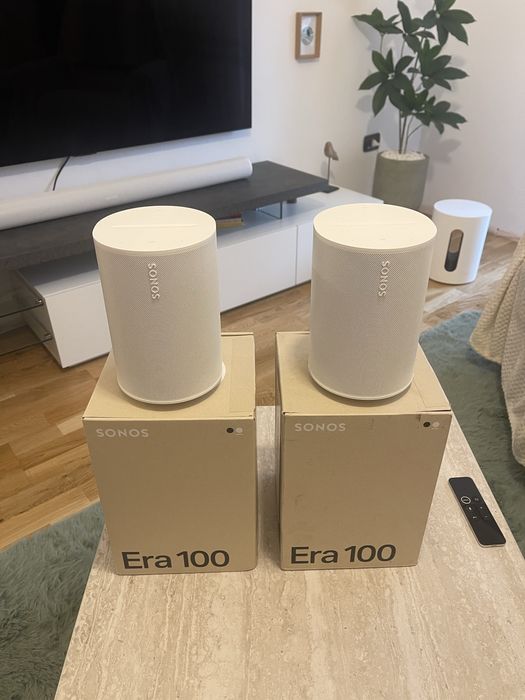 Sonos Era 100 ( set 2 bucati ) alb ca noi , in garantie