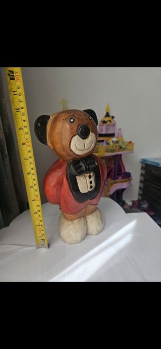 Urs sculptat în lemn,  25 cm inaltime