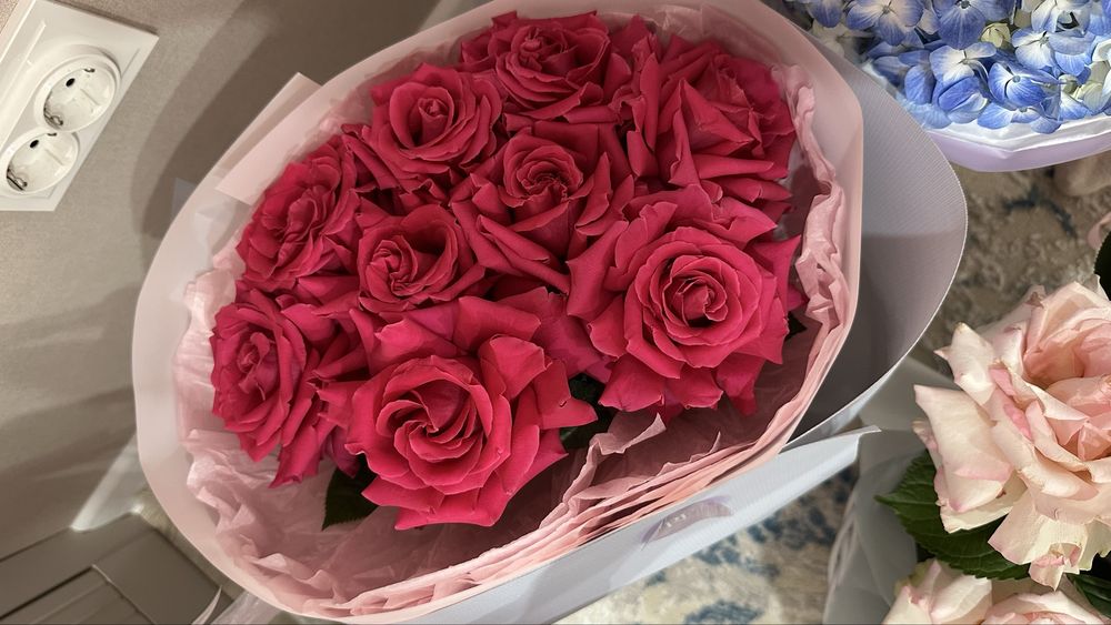 Букет цветов, розы, цветы