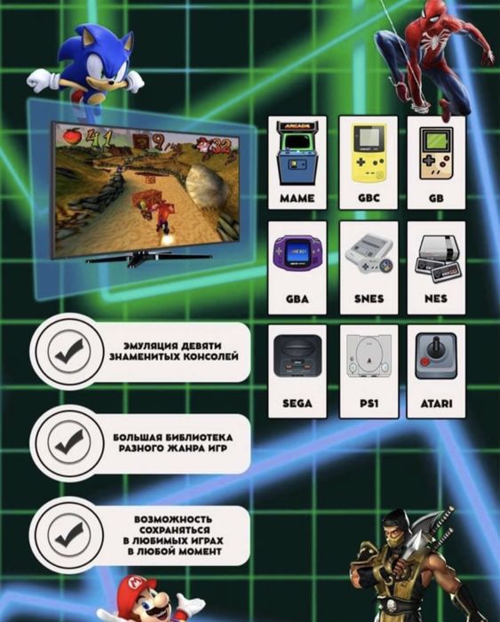 ОПТОМ Игровая приставка Game Stick Lite, 64 Gb, 10000 игр (Новые)