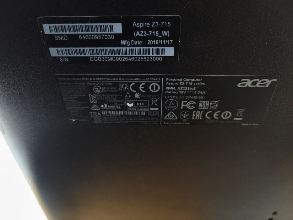 Моноблок Acer Core i5