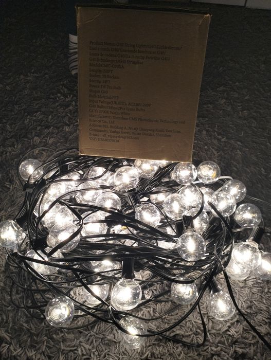 Ghirlanda exterior 45 m 75 becuri G40