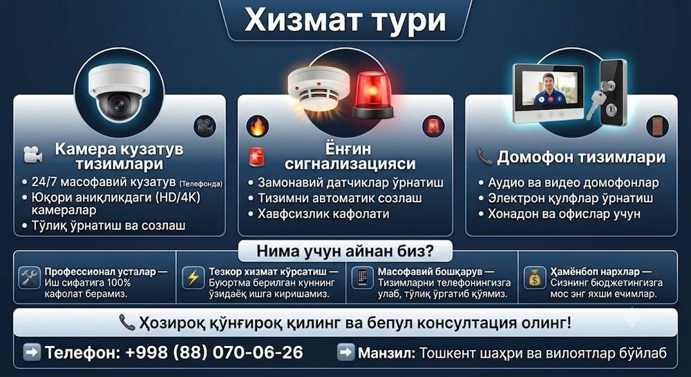 Камара установка и ремонт