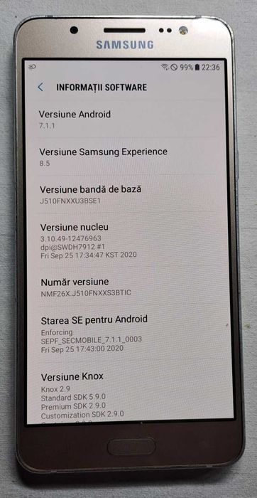 Samsung Galaxy J5 (2016),  16GB, 4G, Auriu