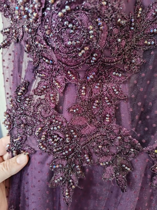 Официална рокля в цвят лилаво размер С-М