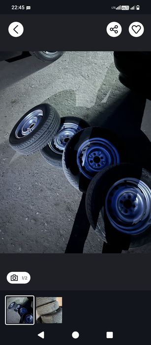 Резина летняя на штампах R13, на ваз