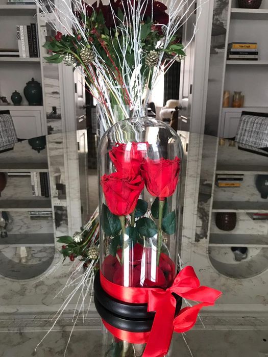 Trandafir criogenat rosu