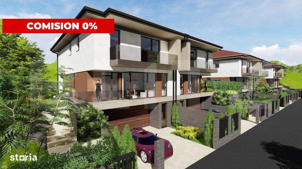Casa moderna 185 mp ansamblu premium, garaj dublu, Dambul Rotund