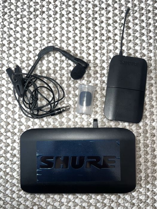 Vand microfon wireless Shure BLX4 complet (lavaliera+headset)ca nou!