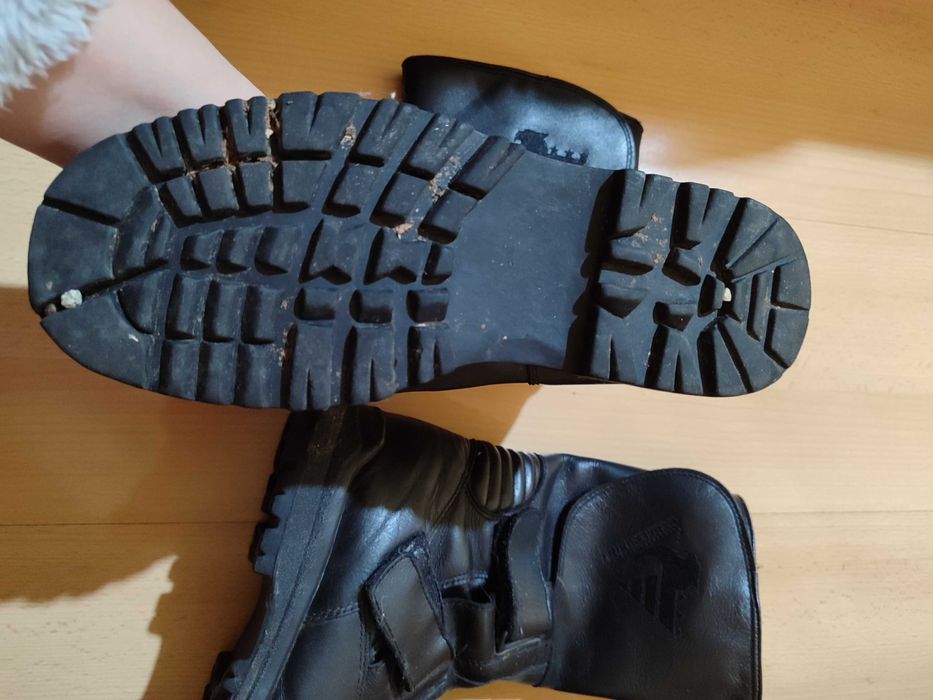 Кожени мото ботуши