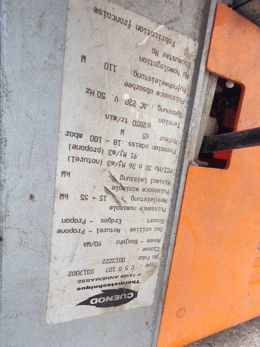 Arzător centrală pe gaz in stare bună