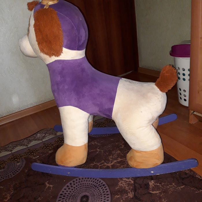 Детская отличная качалка собачка
