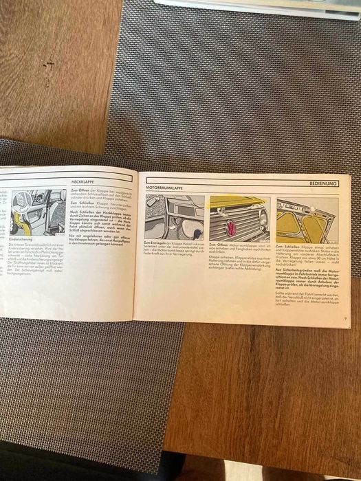 Оригинална ретро литература / книжки за VW Golf и радио Gamma