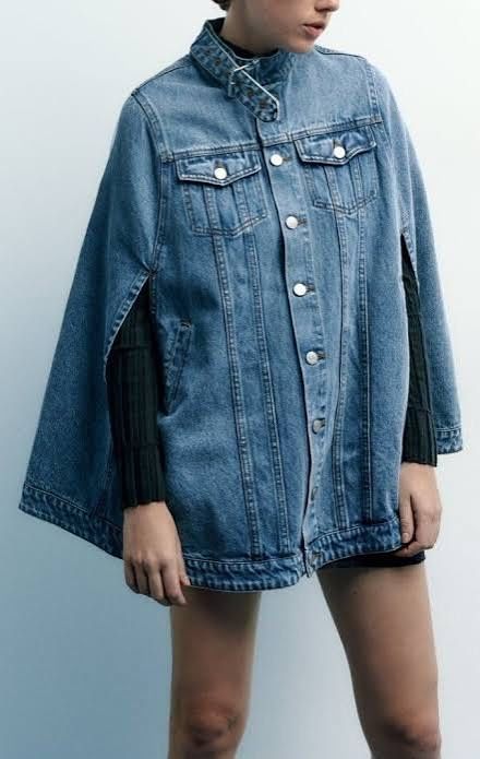 Кейп деним ZARA