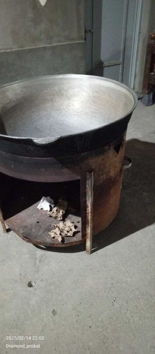 Arzon narxlarda iftorlik va sumalakka prokat qozon o'choq samovar bor