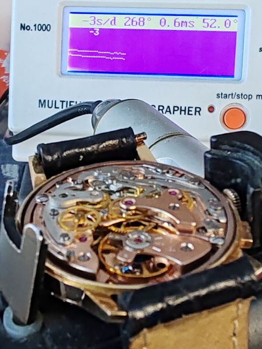 Ceas Nobellux Panda Chronograph Aur 18k Landeron 248