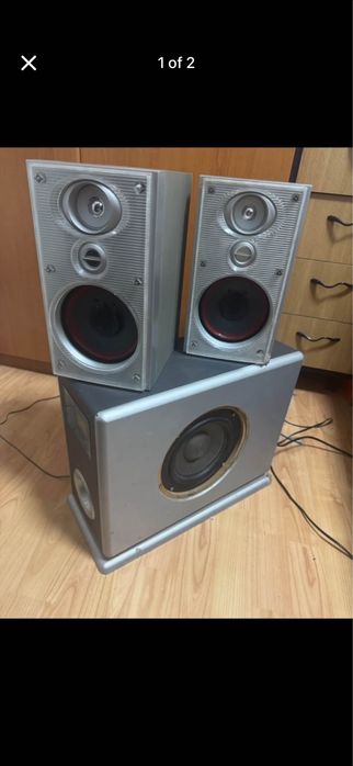 Sistem audio 2 boxe si suboowfer