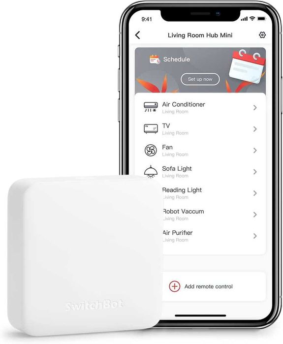 SwitchBot Hub Mini – смарт IR хъб/универсално дистанционно за TV и др.