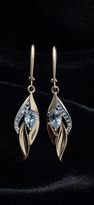 Злотые  серьги  585 проба