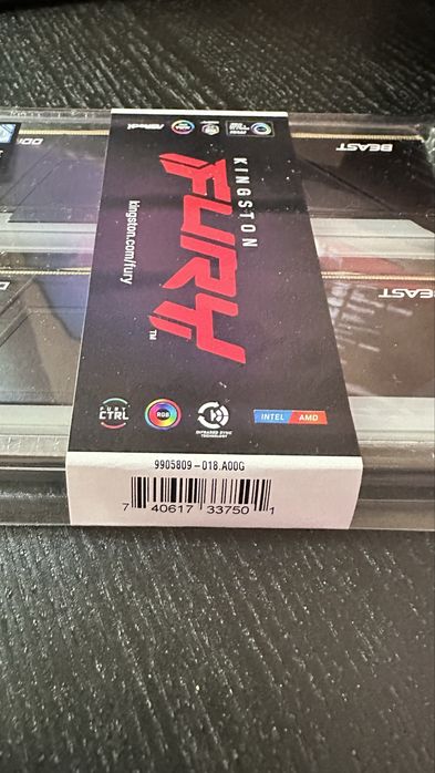 Памет Kingston Fury Beast RGB DDR4 3200MHz