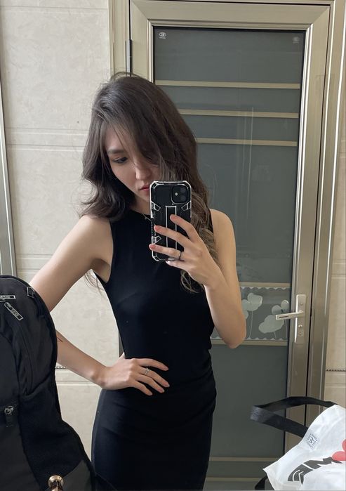 Вечернее женское черное платье