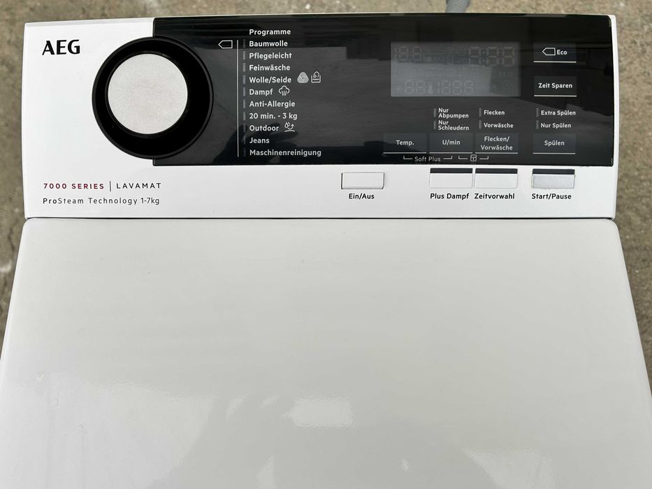 Пералня с горно зареждане AEG 7000 Series ProSteam® – 7кг, 1200 об/мин