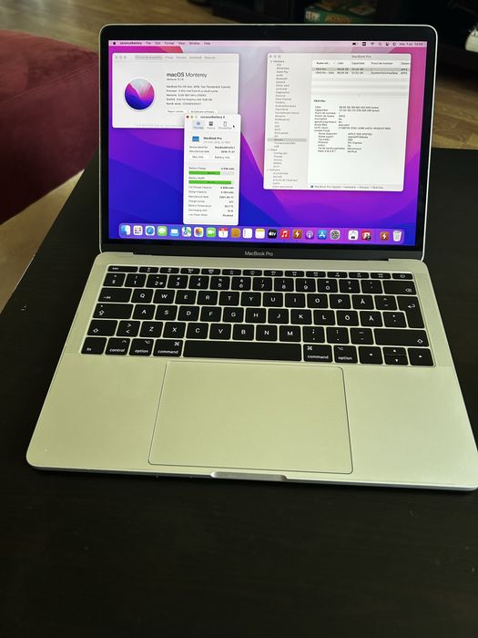 Macbook Pro 13" A1708 i5 8 GB RAM 128 GB SSD 271 cicluri