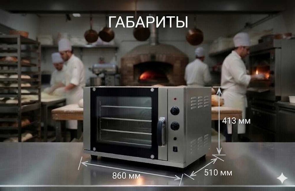 Конвекционная печь KING EC01E (4 противня)