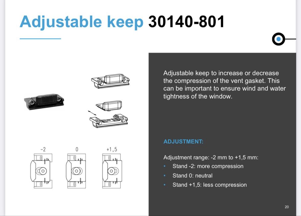 Accesorii reglaj geamuri Sobinco