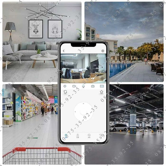 3 БРОЯ! Куполна PTZ CAMERA 5G + 2.4G Wi-Fi. Външна въртяща WiFi камера