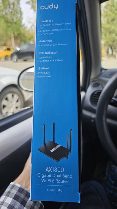 Маршрутизатор беспроводной CUDY X6 ‹AX1800 Gigabit Wi-Fi 6 Mesh Router