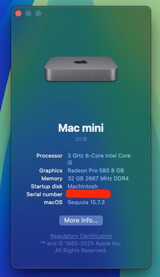 Mac mini (2018) plus Blackmagic eGPU Radeon Pro 580