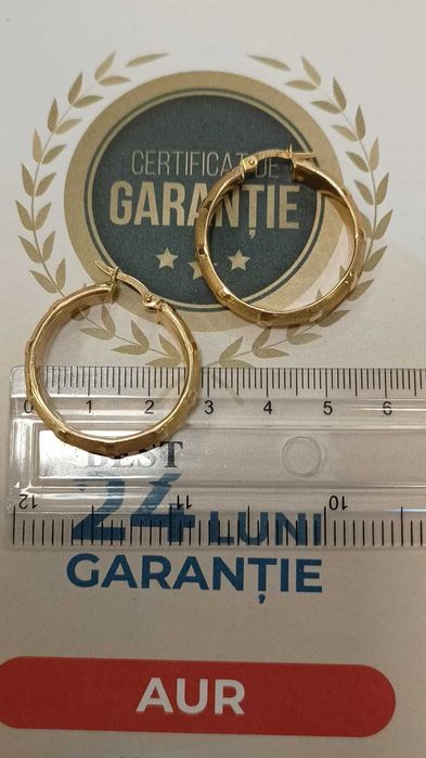 (Ag24) Cercei aur 14K 3.75gr B45097.2- Garantie 2 ani!