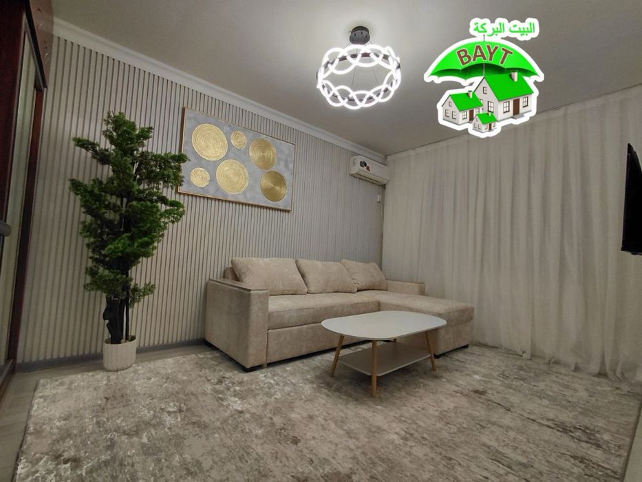 х ТЦ.Парус Чиланзар 8 квартал 1в2/2/4 Евро Ремонт,Мебель+Техника