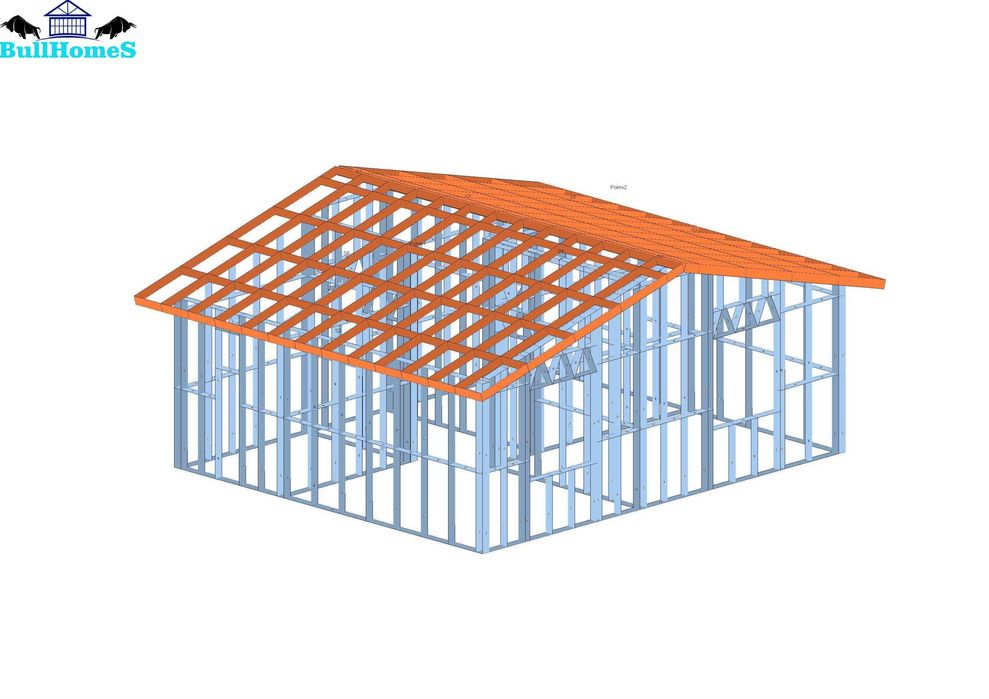 Къща,Бунгало,Преместваема къща,Сглобяеми къщи,Модулни,Жилищни-48.5м²