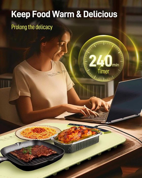 Подложка за затопляне на храна - 8-температурен електрически поднос