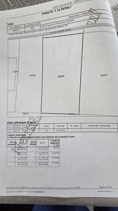 Teren în Comuna Fantanele jud Arad