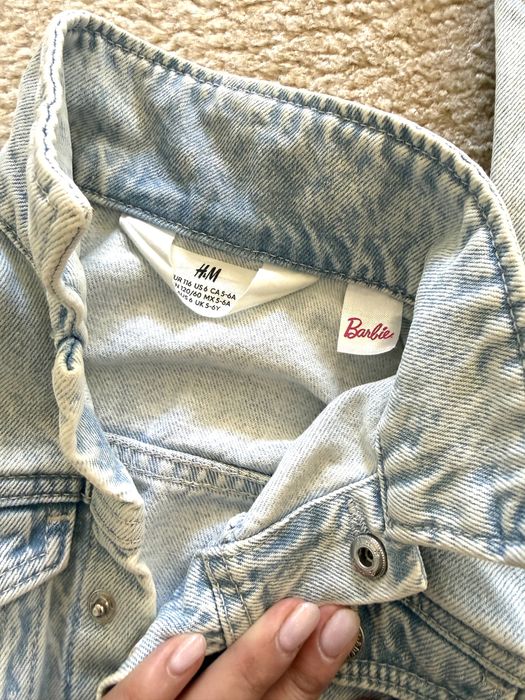 Рокля и дънково яке Barbie H&M 4-6г 110-116см