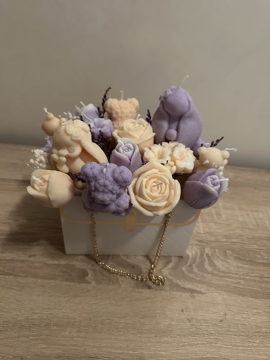 Елегантна чантичка с ароматни соеви свещи